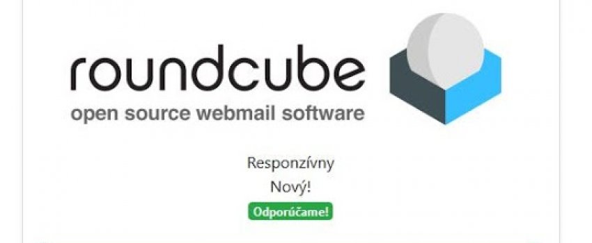 NOVÝ WEBMAIL ROUNDCUBE